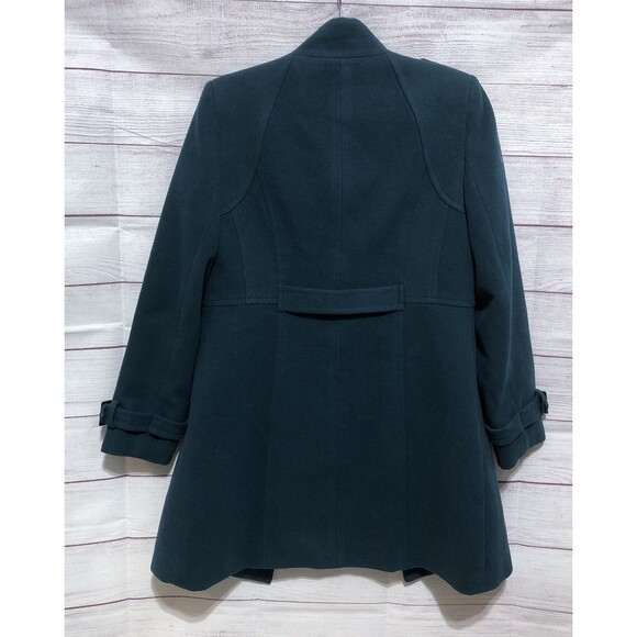TRIBAL Women’s Dark Teal Poly/Rayon Pea Coat Sz 8 EUC - Picture 6 of 9